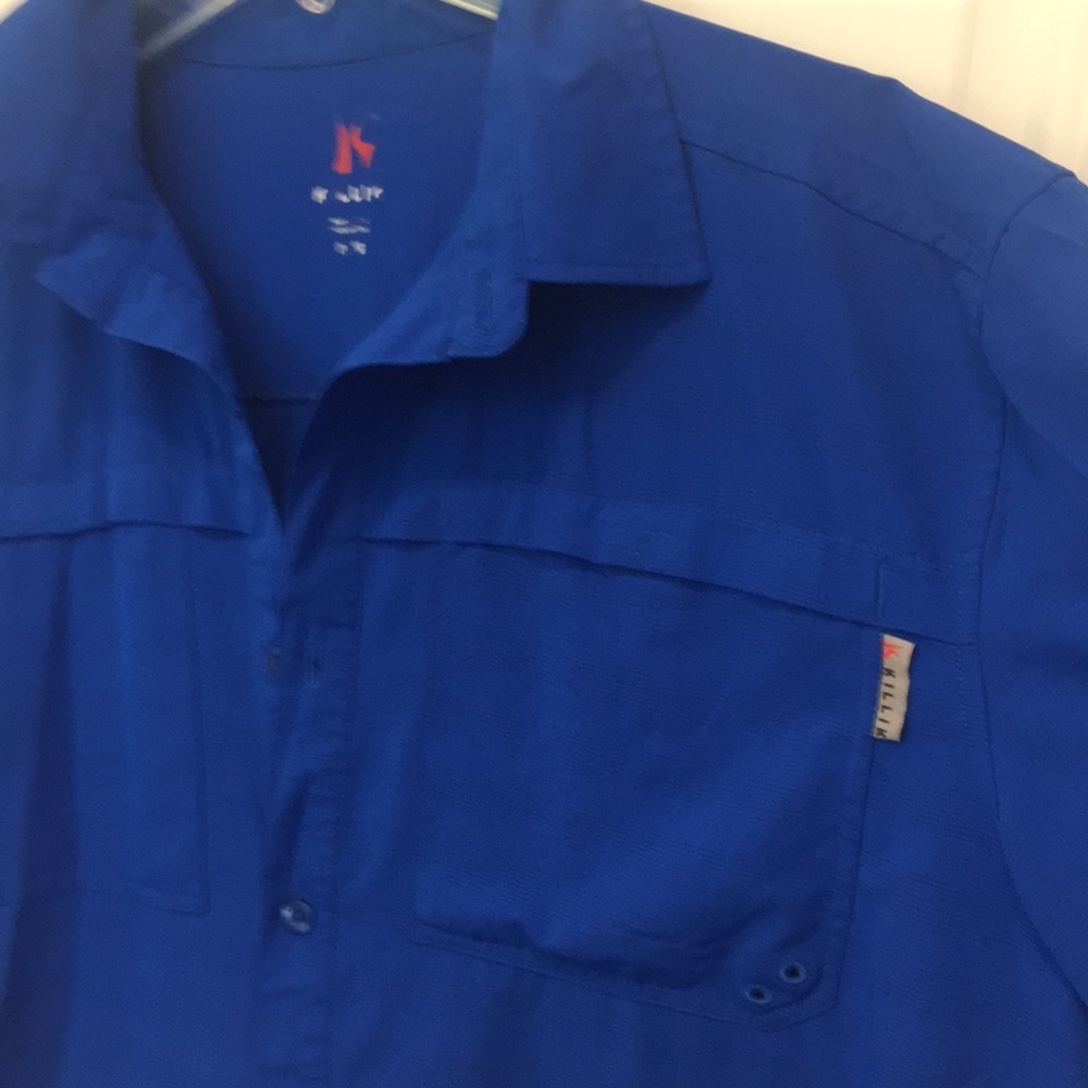 KILLIK Blue Button up Shirt XL - Picture 4 of 8